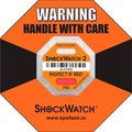 Shockwatch SpotSee„¢ ShockWatch® 2 Serialized Framed Impact Indicators, 75G Range, Orange, 50/Box 51000K